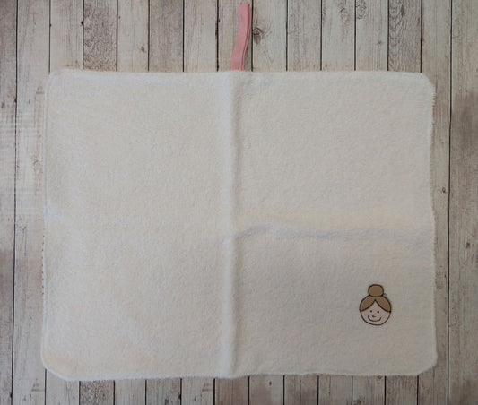 Asciugamano double face con ricamo di Ballerina