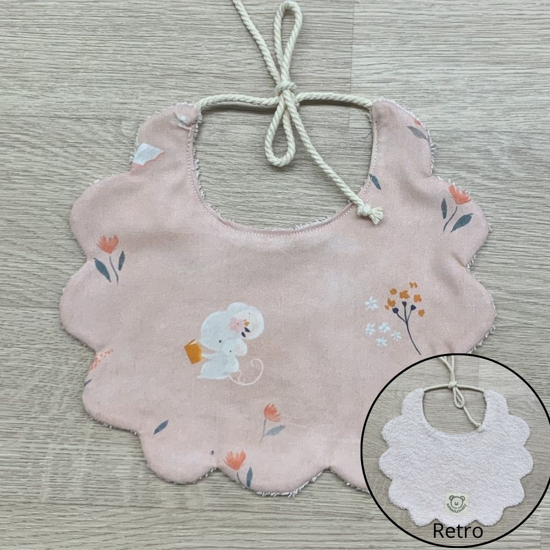Bavaglino per neonato/a 🌸 – Idea regalo per nuova nascita 🎁- personalizzabile - topoline