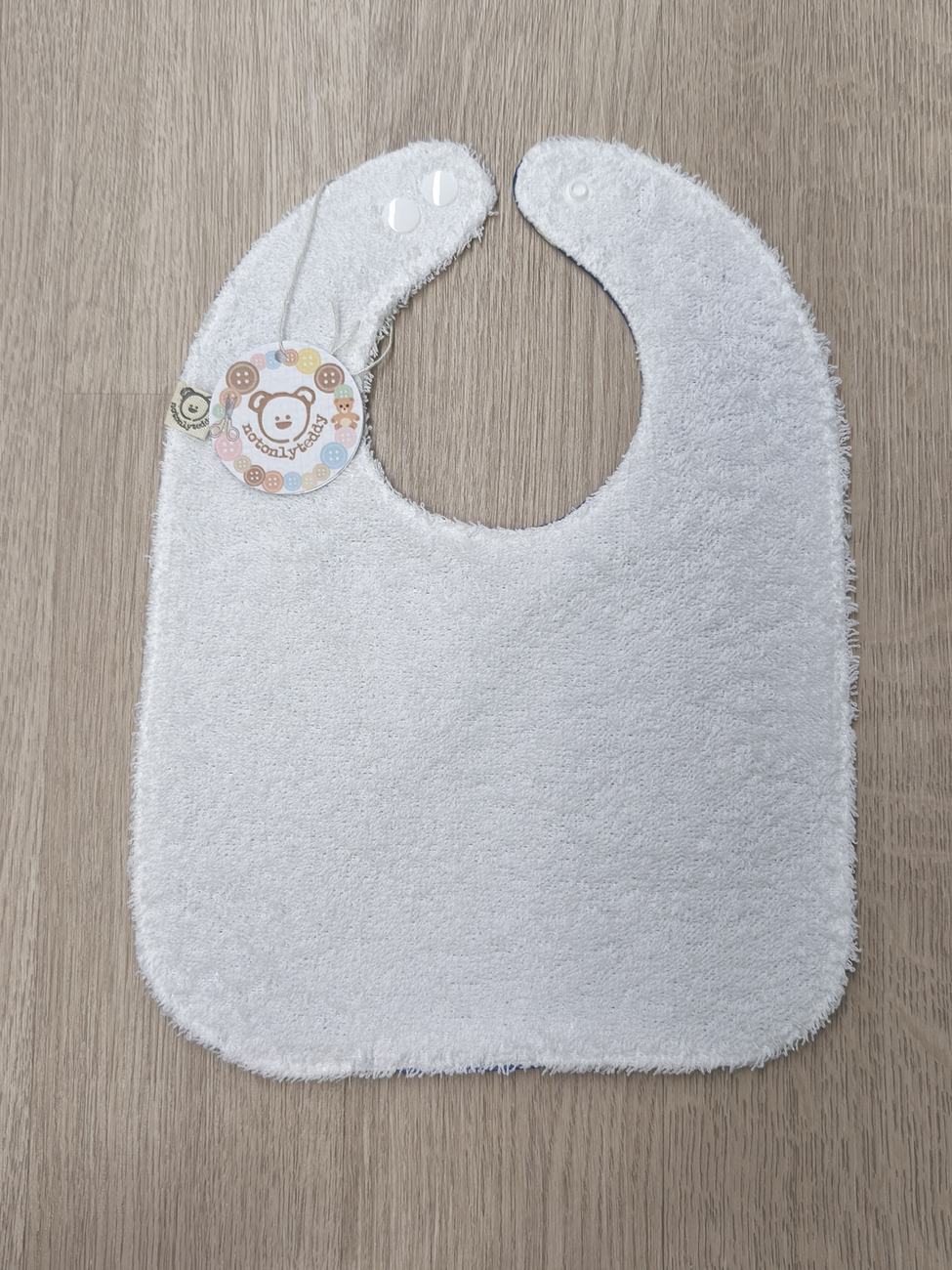 Bavaglino svezzamento cerato con retro in spugna - grafiche NotOnlyTeddy Elefantini