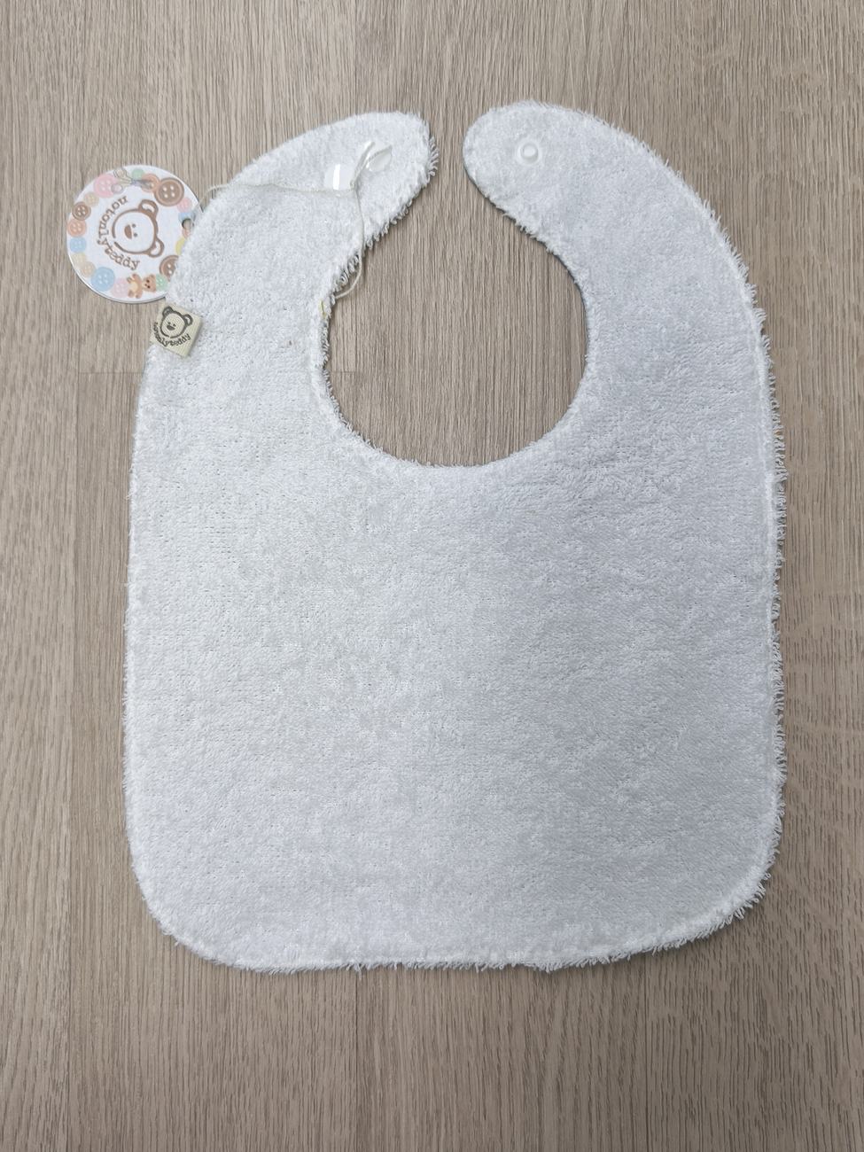 Bavaglino svezzamento cerato grigio con retro in spugna - grafiche NotOnlyTeddy stelline