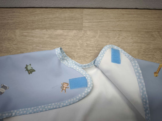 Bavaglino cerato con maniche - Animaletti baby