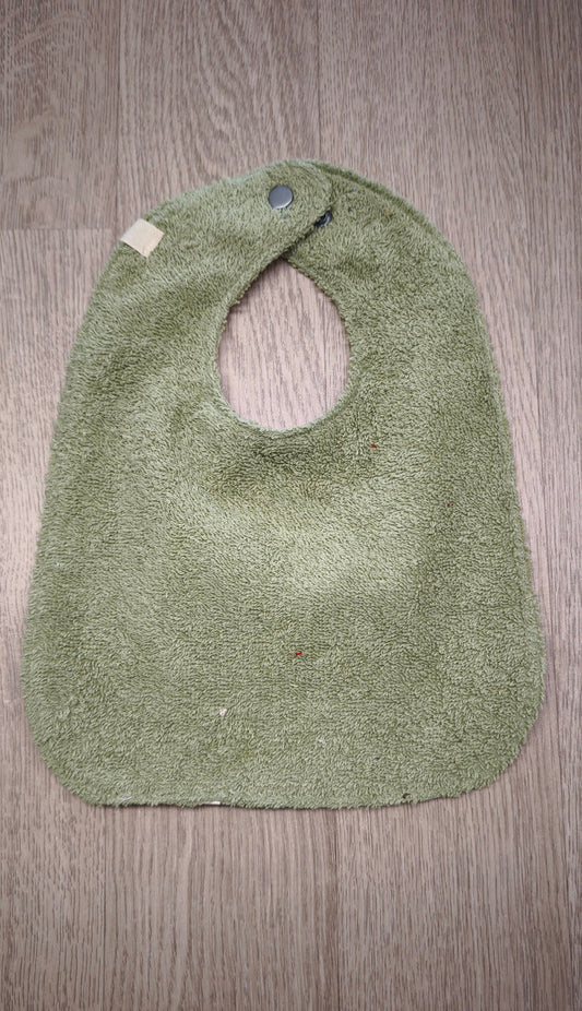 Bavaglino cerato con animaletti della savana - retro in spugna