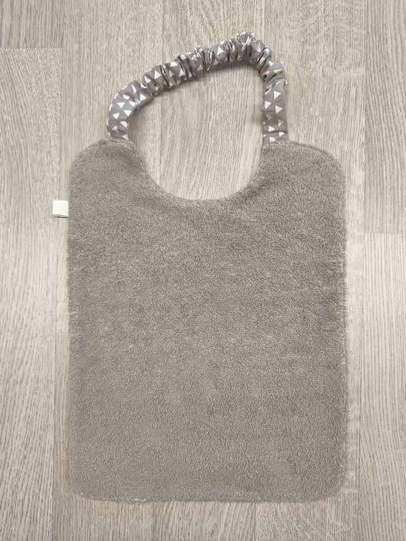 Bavaglino double face con elastico per bambina - conchigliette Tilda