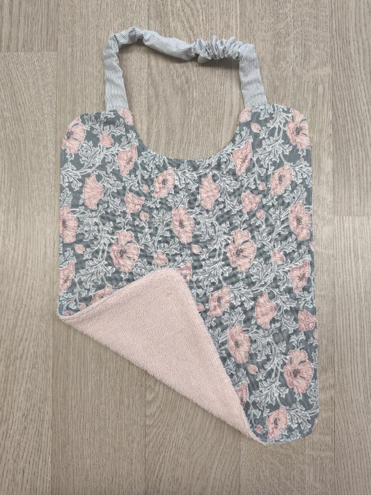 Bavaglia con elastico per bimbi - fiori Liberty