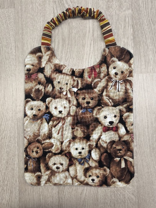 Bavaglino con elastico bimbi e bimbe - orsetti vintage