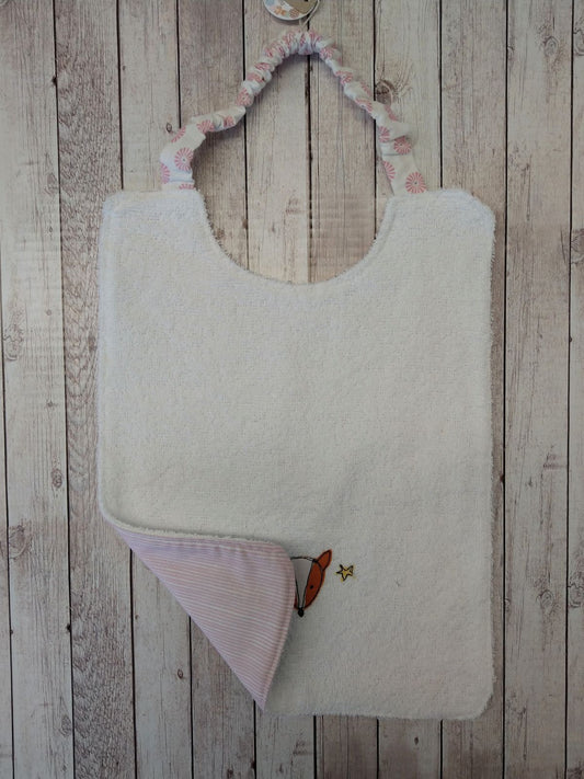 Bavaglino con elastico "Volpina Ballerina" – double face e personalizzabile