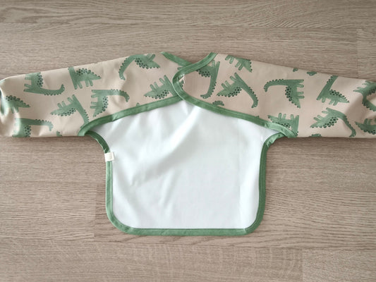 Bavaglino cerato con maniche - dinosauri