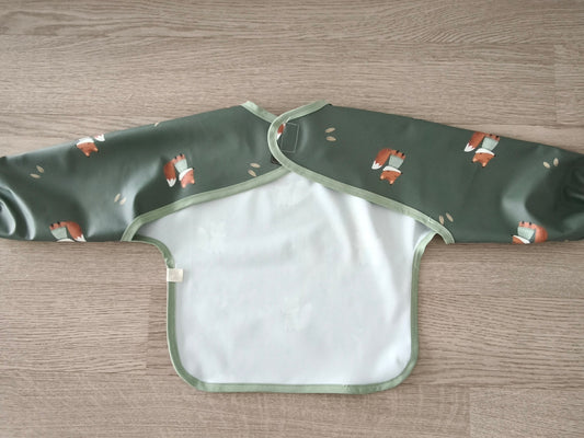 Bavaglino cerato con maniche - volpine