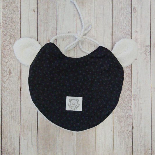 retro di bavaglino a forma di musetto di panda