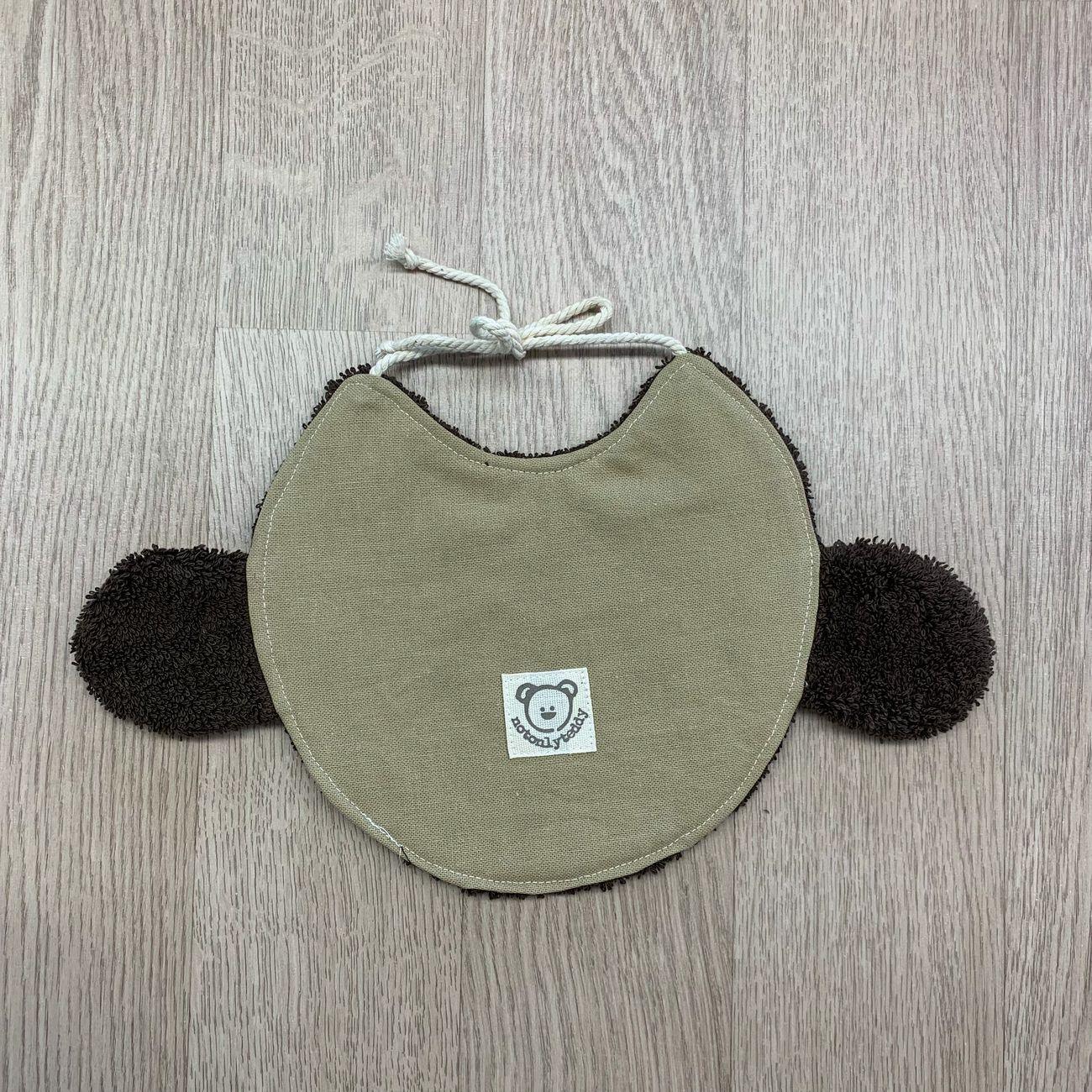 retro di bavaglino a forma di musetto di scimmietta