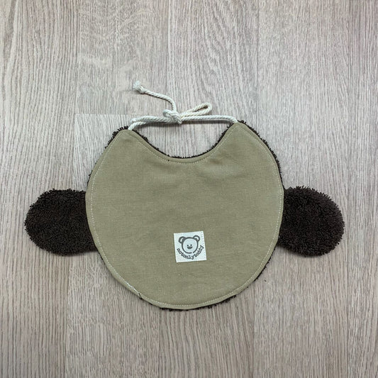 retro di bavaglino a forma di musetto di scimmietta