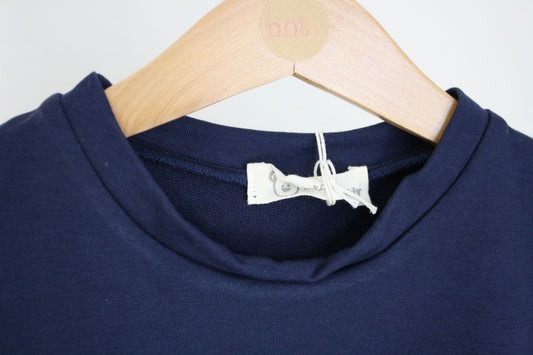 Felpa blu con toppe pelose - taglia 2-3 anni