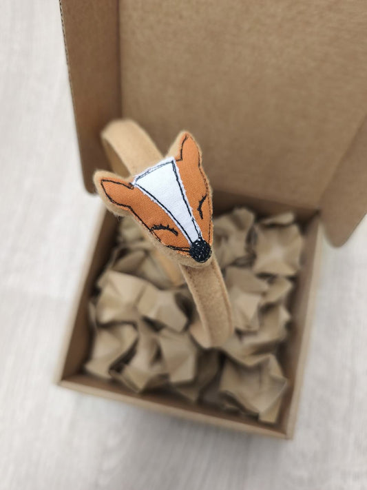 Cerchiello per capelli da bambina con volpetta