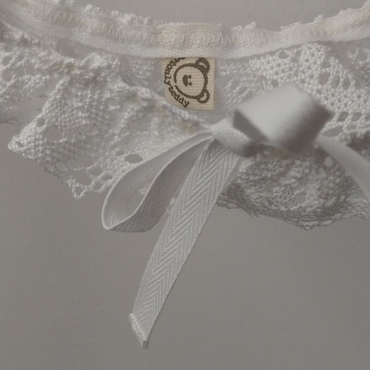 Colletto staccabile in pizzo bianco per bambina