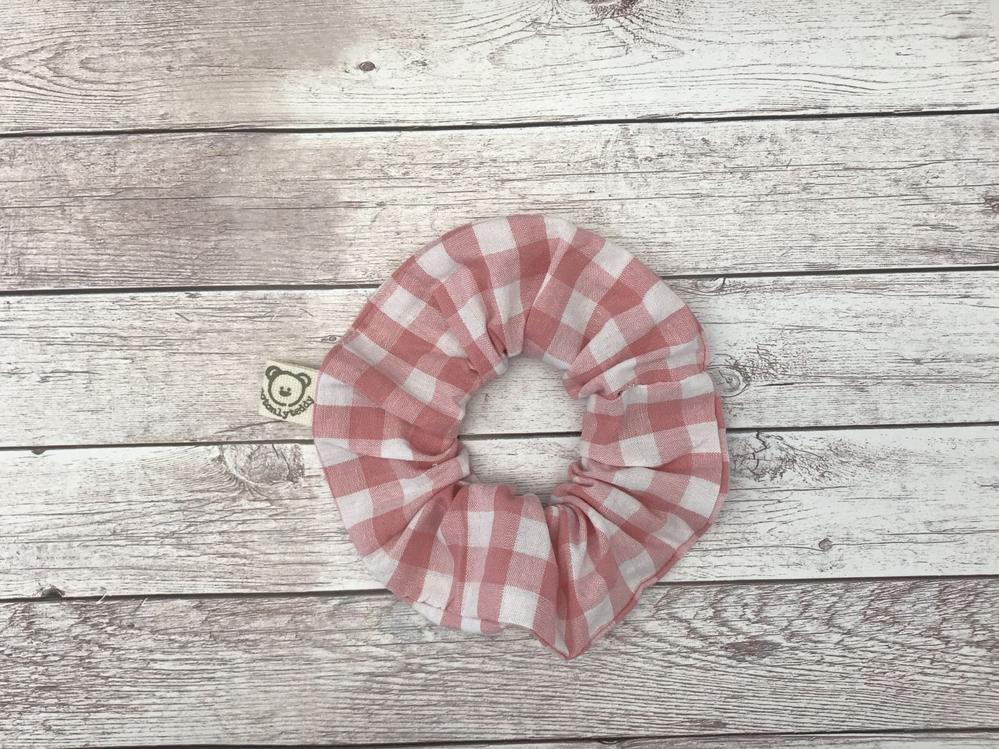 Scrunchie - elastico per capelli - quadri rosa