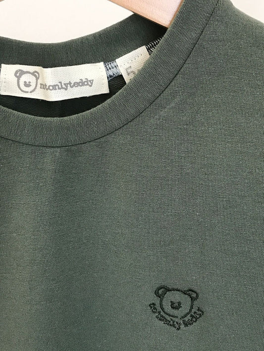 Felpa verde militare con toppe con stampa Robin Hood - taglia 5-6 anni