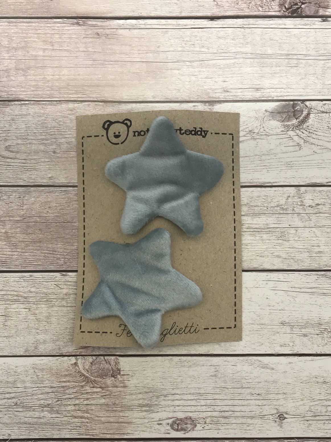 Fermaglietti per bimba a forma di stellina - Velluto (vari colori)