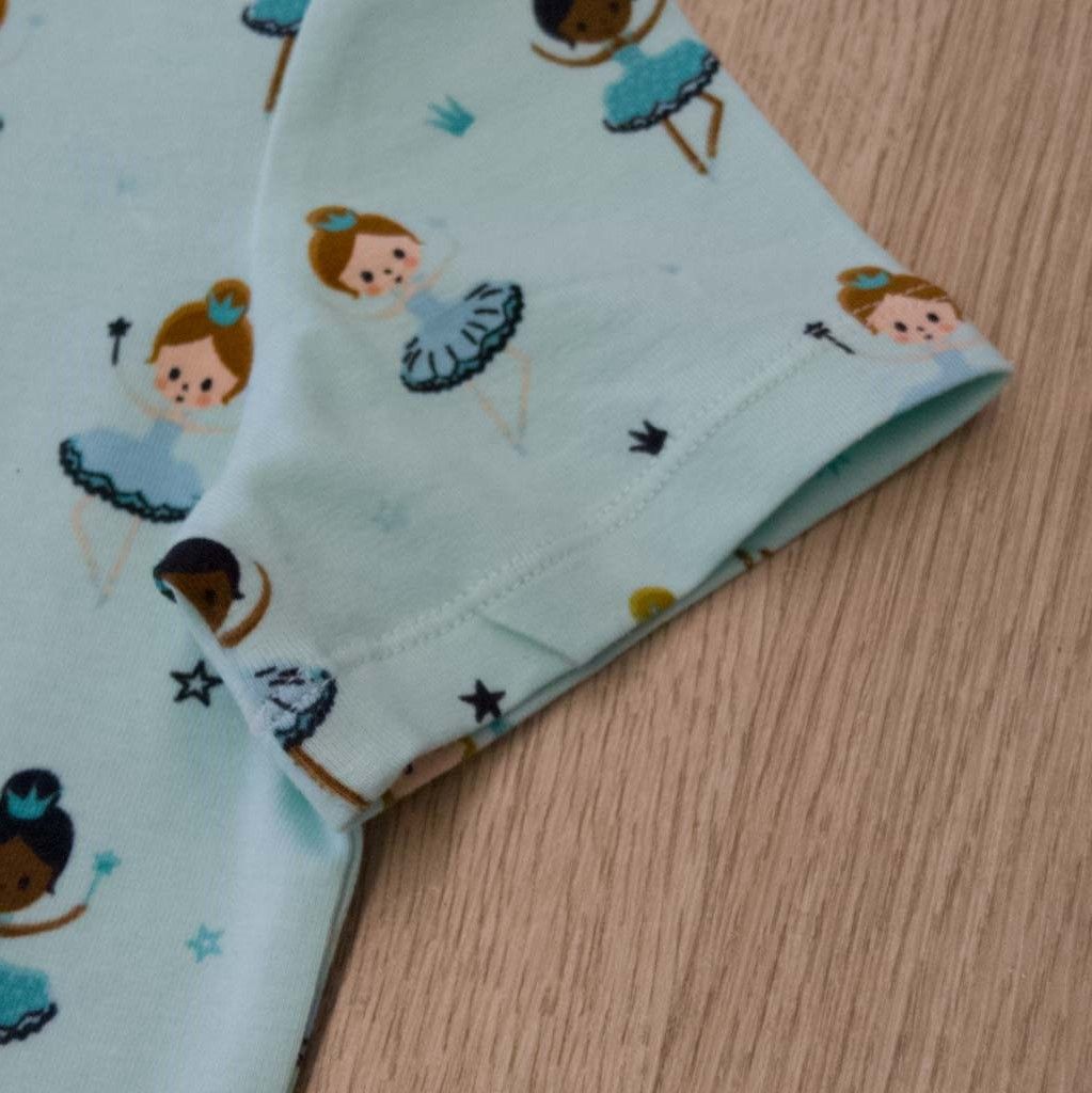Maglietta menta a maniche corte con Ballerine