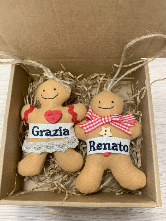 Set da 2 addobbi - Biscottini di Pan di Zenzero