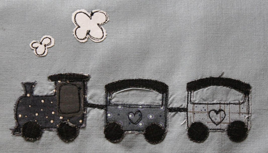 Sacchetto/Zainetto asilo per bambino con Trenino