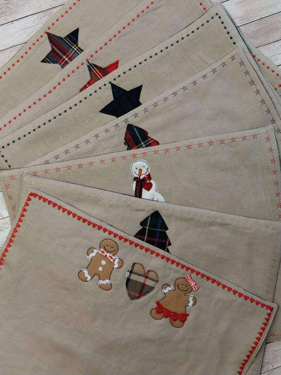 Tovaglietta colazione natalizia con pupazzo di neve