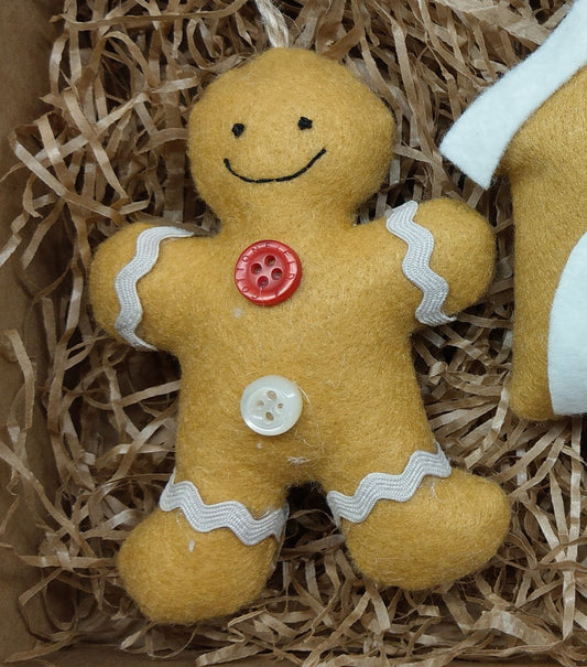 Addobbo per albero di Natale: Pan di zenzero - personalizzabile