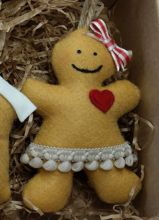 Addobbo per albero di Natale: Pan di zenzero - personalizzabile