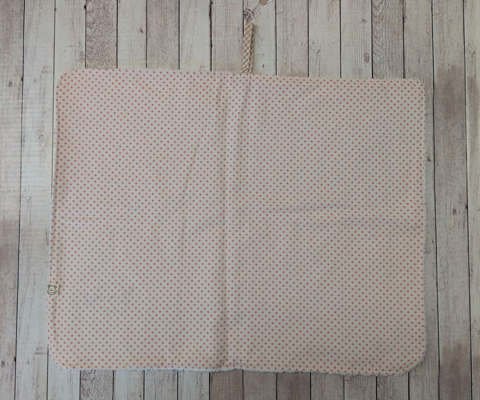 Retro di asciugamano double face spugna+cotone con decorazione di elefantino