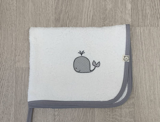 Asciugamano double face con ricamo di Balenina