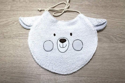 Bavaglino neonato Musetto - Agnellino
