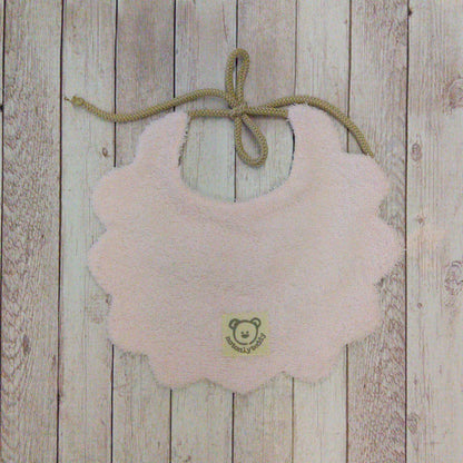 Bavaglino per neonato/a 🐭 – Idea regalo per nuova nascita 🎁- personalizzabile - Fiori rosa e lilla