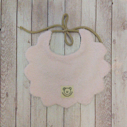 Bavaglino per neonato/a 🐭 – Idea regalo per nuova nascita 🎁- personalizzabile - Fiori rosa e lilla