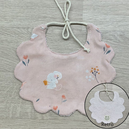 Bavaglino per neonato/a 🌸 – Idea regalo per nuova nascita 🎁- personalizzabile - topoline