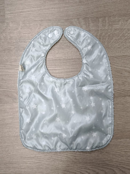 Bavaglino svezzamento cerato con retro in spugna - grafiche NotOnlyTeddy Bacchette magiche verde