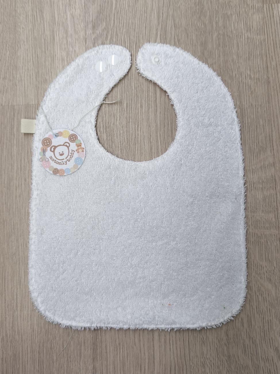 Bavaglino svezzamento cerato con retro in spugna - grafiche NotOnlyTeddy Bacchette magiche rosa