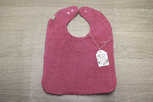 Bavaglino cerato bianco con farfalline - retro in spugna