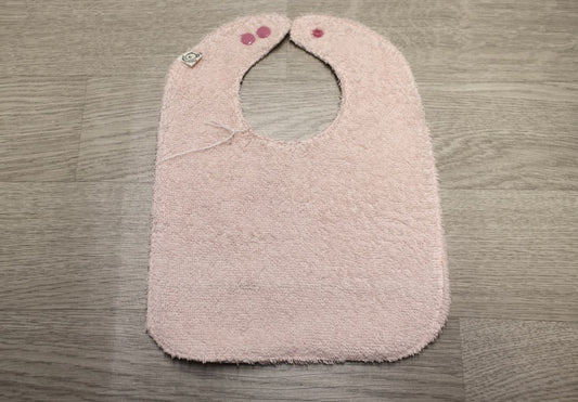 Bavaglino cerato con animaletti e piante - retro in spugna