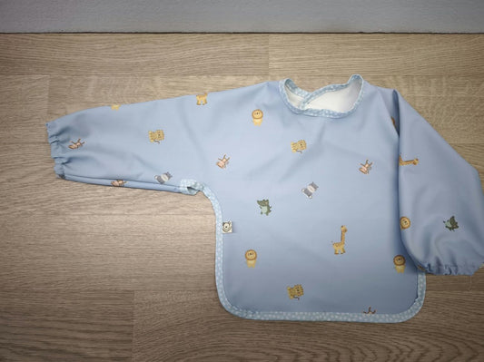 Bavaglino cerato con maniche - Animaletti baby