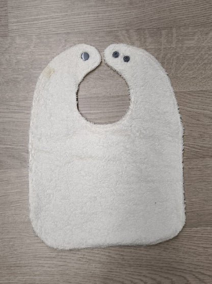 Bavaglino cerato con animaletti della savana - retro in spugna