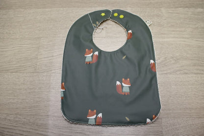 Bavaglino cerato con volpine - retro in spugna