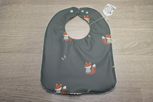 Bavaglino cerato con volpine - retro in spugna