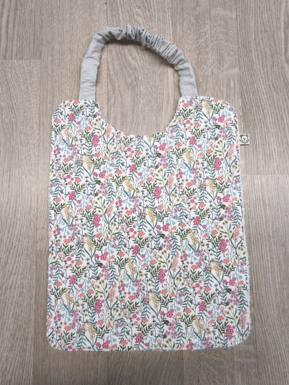Bavaglia con elastico per bimba - fiori colorati