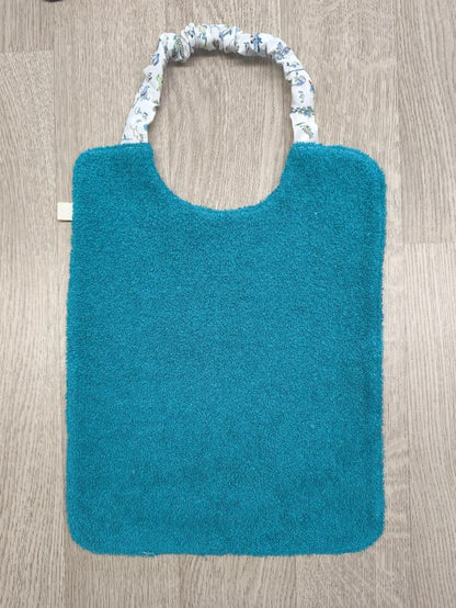 Bavaglia con elastico per bimbi - pallini blu