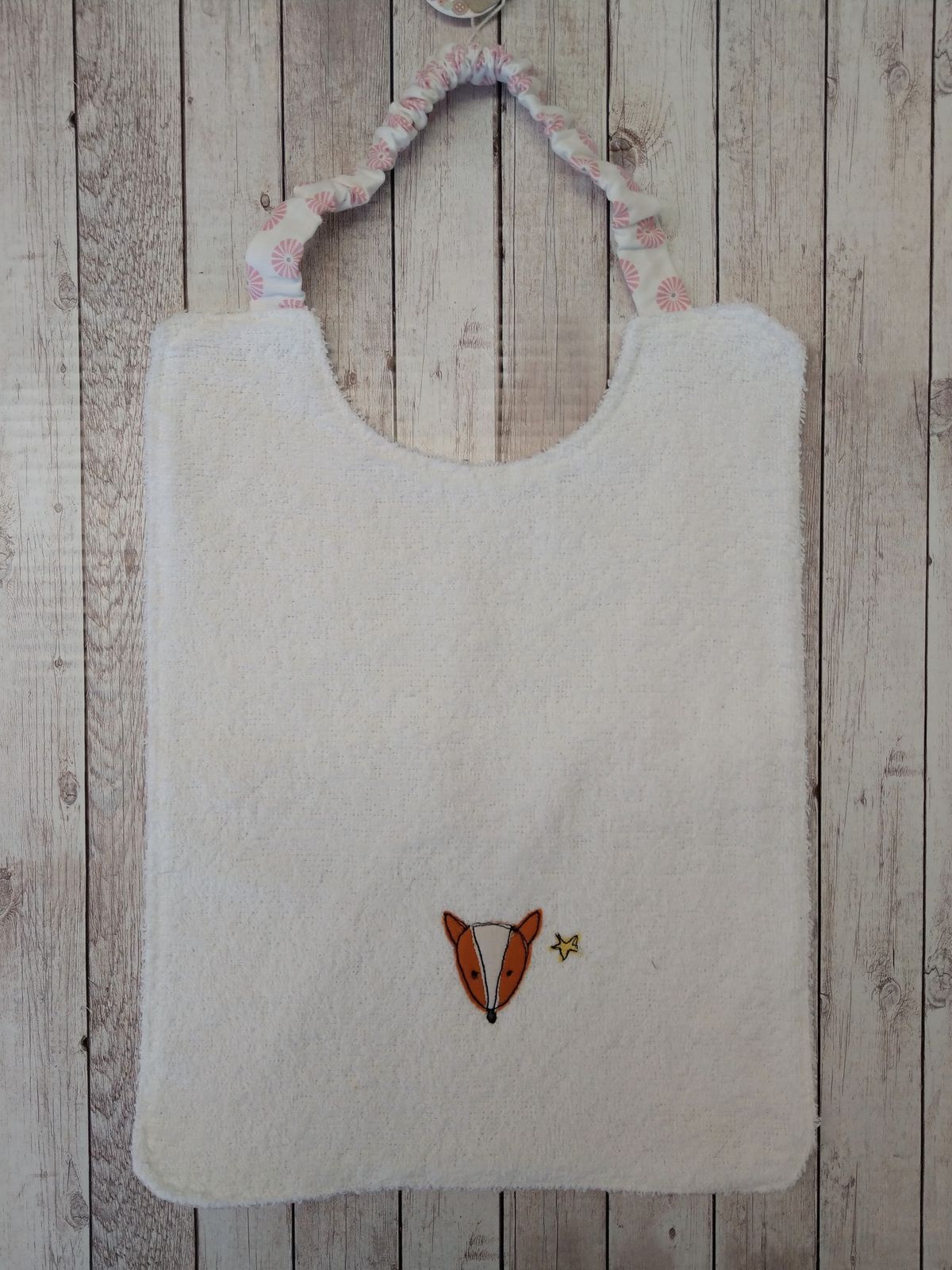 Bavaglino con elastico "Volpina Ballerina" – double face e personalizzabile