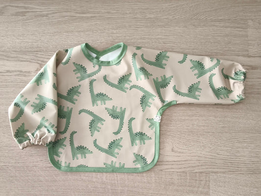 Bavaglino cerato con maniche - dinosauri
