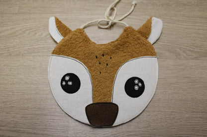 Bavaglino neonato Musetto - cerbiatto