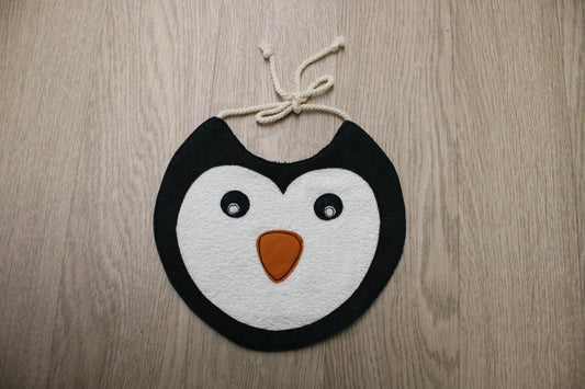 Bavaglino neonato musetto - pinguino