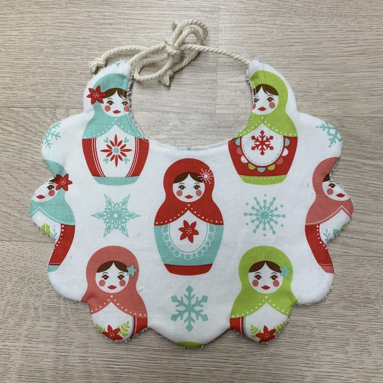 Bavaglino per neonati 🎄– Idea regalo per nuova nascita 🎁- versione natalizia
