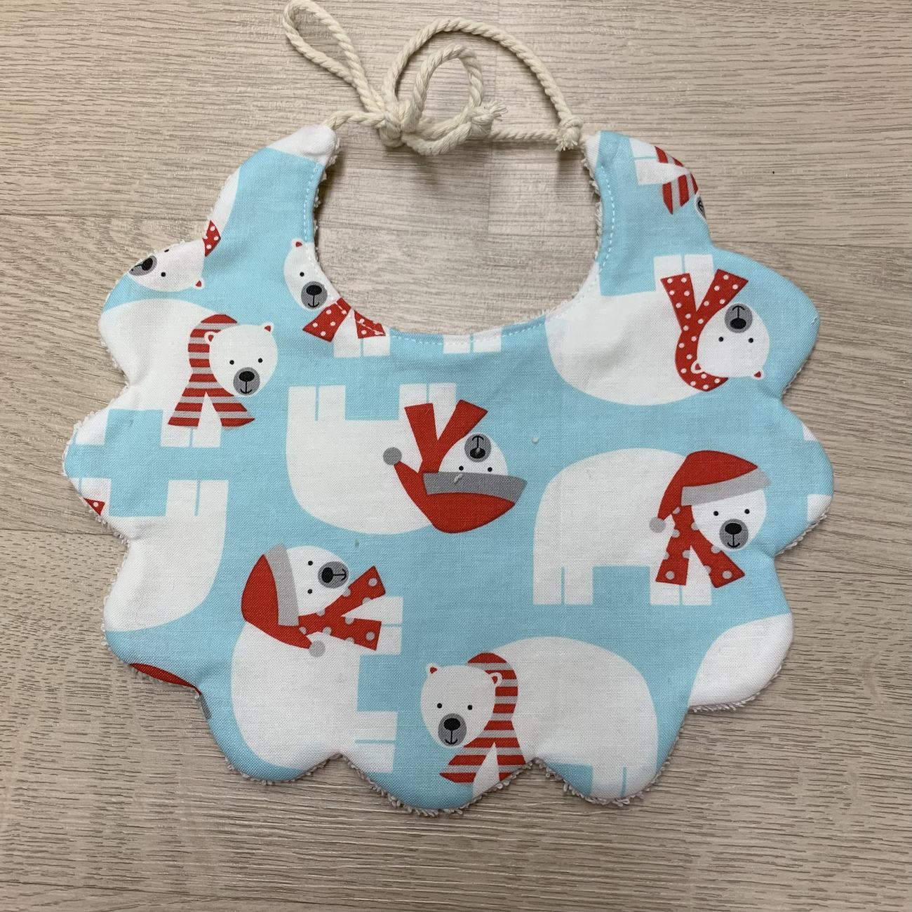 Bavaglino per neonati 🎄– Idea regalo per nuova nascita 🎁- versione natalizia