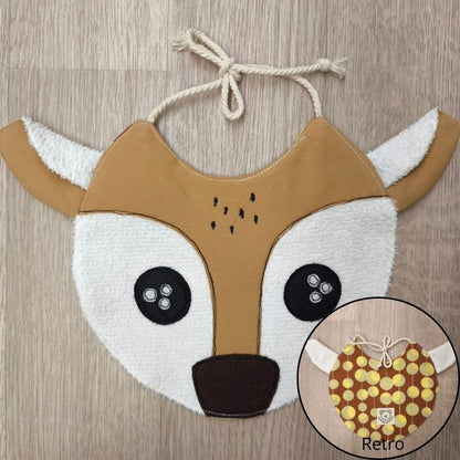 Bavaglino neonato Musetto - cerbiatto